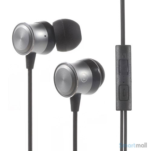 ESONG Mega bass in-ear hoeretelefoner m-mikrofon til iPhone-Samsung-HTC-mfl.–Sort