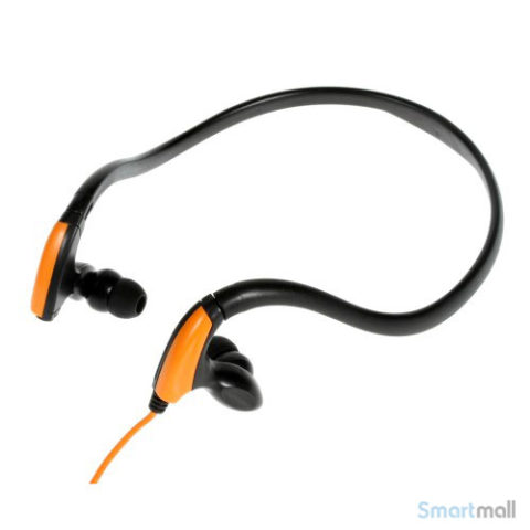 KIMMAR In-ear sports høretelefoner, vand/sved resistent – Orange