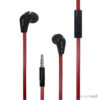 LANGSTOn 3.5mm in-ear høretelefoner m/mikro til iPhone, Samsung, mfl. – Rød