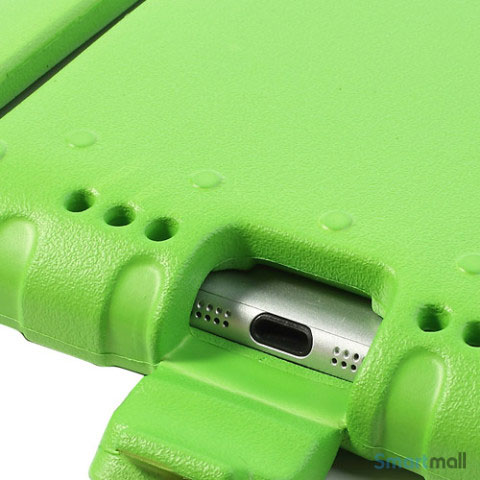 Svag sløring pludselig iPad Air 5 cover med standfunktion & hank, til børn - Grøn