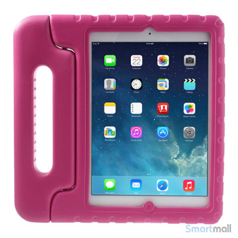 legemliggøre cyklus mount iPad Air 5 cover med standfunktion & hank, til børn - Pink