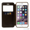 ROARKOREA laedercover m-frontvindue til iPhone 6-6S PLUS - Brun5