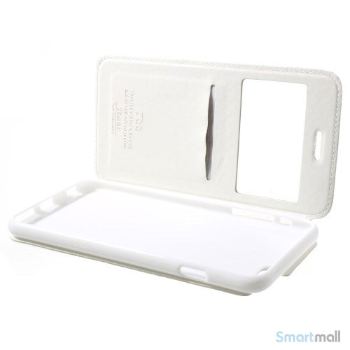ROARKOREA laedercover m-frontvindue til iPhone 6-6S PLUS - Hvid6