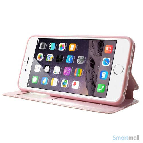 ROARKOREA laedercover mfrontvindue til iPhone 6-6S PLUS - Pink3