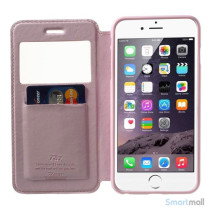 ROARKOREA laedercover mfrontvindue til iPhone 6-6S PLUS - Pink5