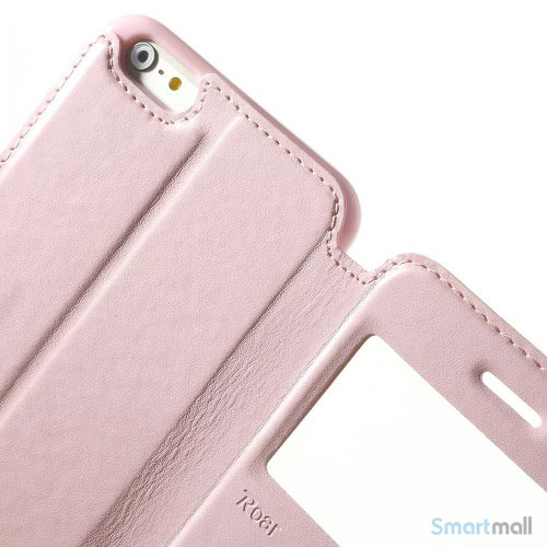 ROARKOREA laedercover mfrontvindue til iPhone 6-6S PLUS - Pink7