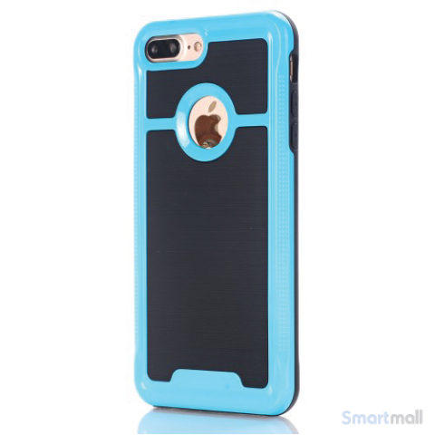 Apple iPhone 7 Plus TPU/Armor cover i frisk farve - Baby blå