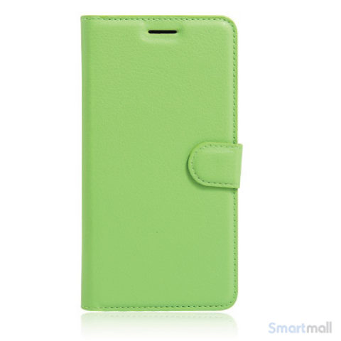 Apple iPhone 7 læderpung i klassisk design m/kortholder - Grøn