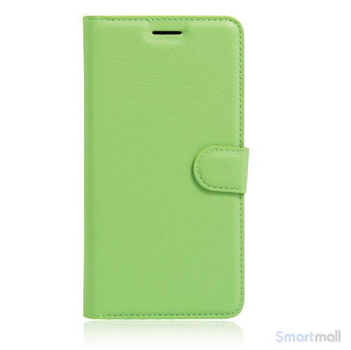 Apple iPhone 7 læderpung i klassisk design m/kortholder - Grøn