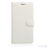 Apple iPhone 7 læderpung i klassisk design m/kortholder - Hvid