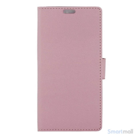 Apple iPhone 7 læderpungs-cover m/kortholder & standfunktion - Pink
