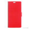 Apple iPhone 7 læderpungs-cover m/kortholder & standfunktion - Rød
