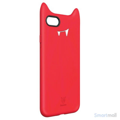 BASEUS 3D Devil Baby silikone-cover til iPhone 7 - Rød