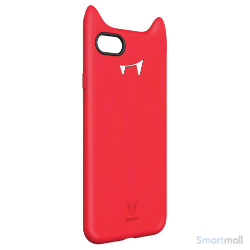 BASEUS 3D Devil Baby silikone-cover til iPhone 7 - Rød