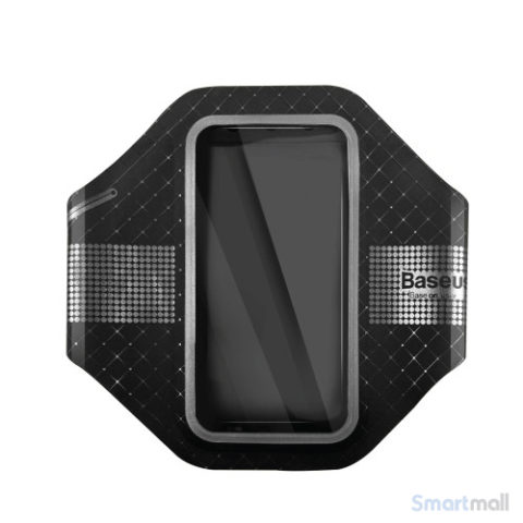 BASEUS løbearmbånd m/refleks til iPhone 7 Plus/6S Plus/Samsung S7 - Sort