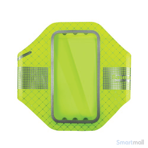 BASEUS ultra tyndt løbearmbånd m/refleks til iPhone 7-6S-6 - Grøn