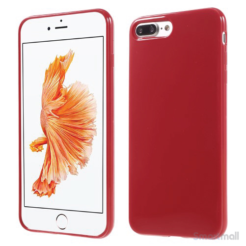 Blankt TPU gel-cover til Apple iPhone 7 Plus - Rød