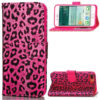 Feminint leopard-mønstret cover i læder til iPhone 7 Plus - Rose