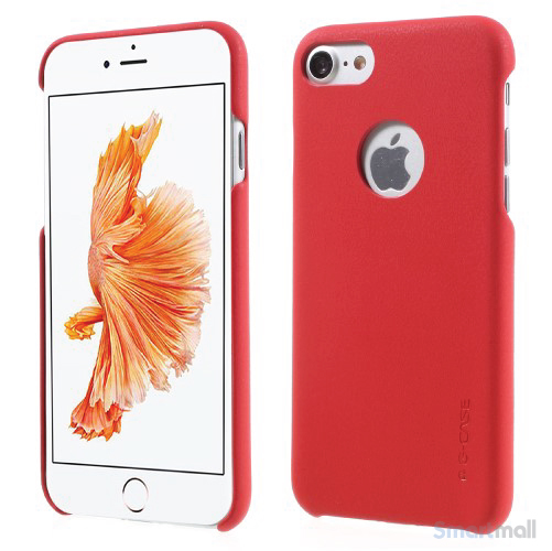 G-Case lædercover udført i tyndt design til iPhone 7 - Rød