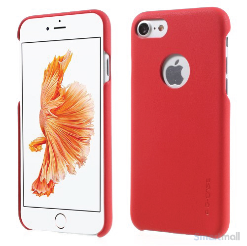 G-Case lædercover udført i tyndt design til iPhone 7 - Rød