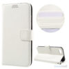 Klassisk flot læderpung m/standfunktion & kortholder til iPhone 7 - Hvid
