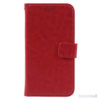Klassisk flot læderpung m/standfunktion & kortholder til iPhone 7 - Rød