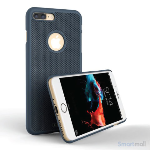 LOOPEE Woven hardcase cover til iPhone 7 Plus i lækkert design - Blå