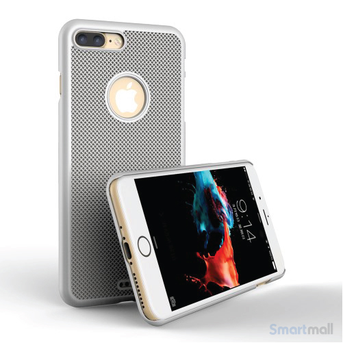 LOOPEE Woven hardcase cover til iPhone 7 Plus i lækkert design - Silver