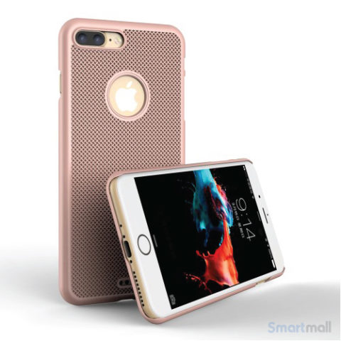 LOOPEE Woven hardcase cover til iPhone 7 Plus i lækkert design - Rose Guld