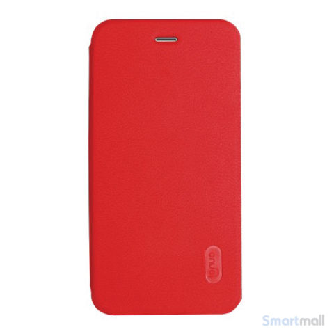 Lækkert lædercover fra LENUO til Apple iPhone 7 - Rød