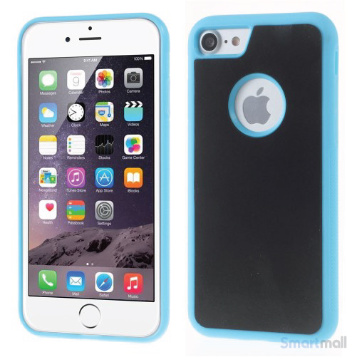 MYFONLO Magic Stick cover m/selvklæbende funktion til iPhone 7 - Blå