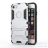 Robust TPU Hybrid cover m/støtte-fod til iPhone 7 - Sølv