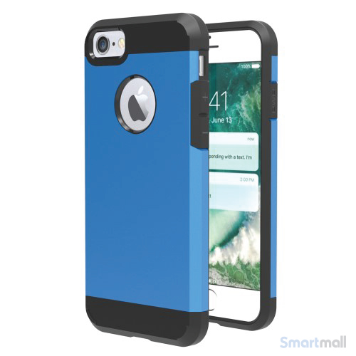 Solidt Hybrid + TPU beskyttelsescover til iPhone 7 - Baby blå