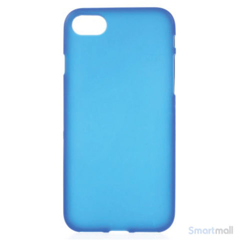 TPU-Cover i simpelt mat design til iPhone 7 - Blå