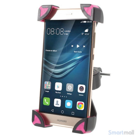 Cykelholder til b.la. iPhone/Samsung/HTC/Mfl. Max 180x92mm - Rose