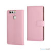 Klassisk & elegant flip-cover i læder til Huawei P9 - Pink