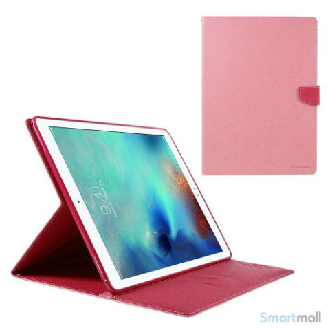 MERCURY GOOSPERY lædercover m/stand & pung til iPad Pro 12.9" - Pink