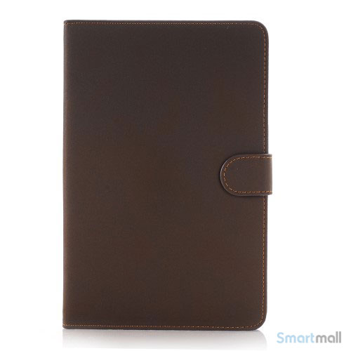 Smart lædercover til iPad Pro 12.9" i lækkert retro design - Kaffe brun