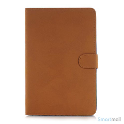 Smart lædercover til iPad Pro 12.9" i lækkert retro design - Orange