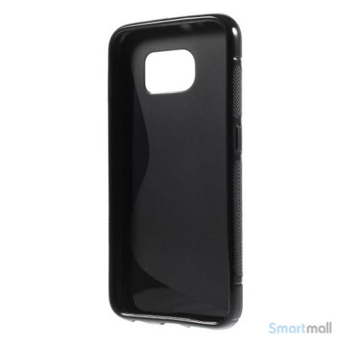 TPU S-formet silikone cover til Samsung Galaxy S6 G920 - Sort