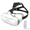 Shinecon 2.0 3D VR brille til smartphones m/trådløs bluetooth fjernbetjening – Hvid