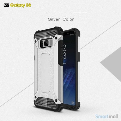 Armor Guard cover I TPU materiale til Samsung Galaxy S8 – Grå