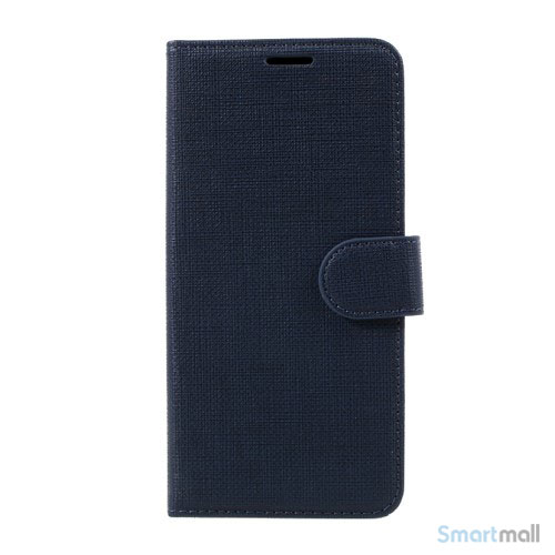 Cover m/kortholder i kontrastfarvet design til Samsung Galaxy S8 – Blå