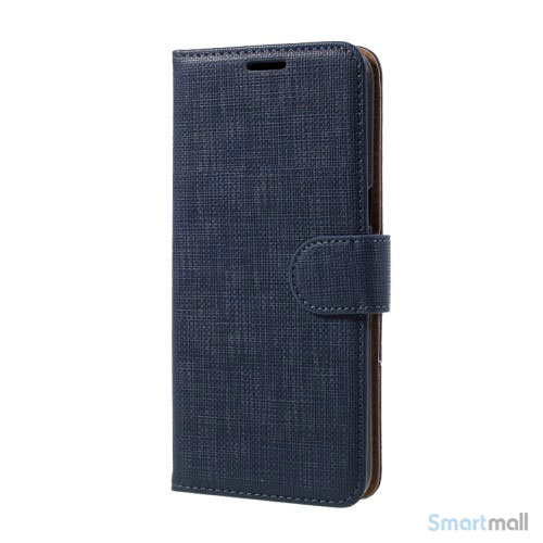 Cover m/kortholder i kontrastfarvet design til Samsung Galaxy S8 – Blå