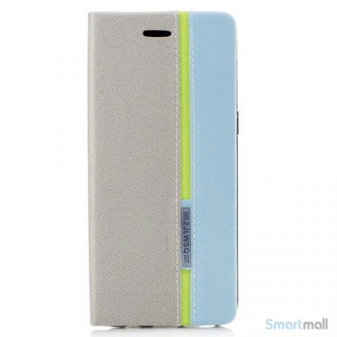 Lækker kontrastfarvet cover m:kortholder til Samsung Galaxy S8 – Grå