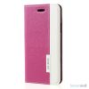 to-farvet lædercover m/kortholder & stand til iPhone X/10 - Rose